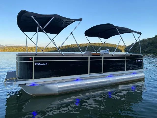 Pontoon Trimarã 100% Alumínio Sem Uso Zero p/ 15 Pessoas - Foto 5