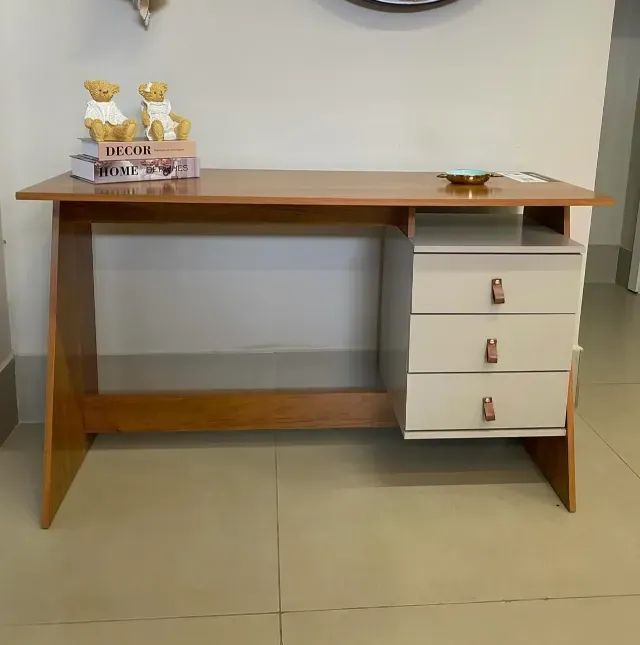 Escrivaninha Gaby Cinamono/Off White - JCM MOVELARIA - Foto 5