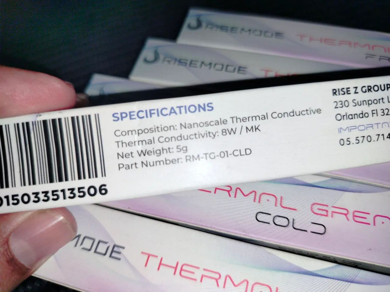 Pasta térmica Risemode - Frost 6w e Cold 8w - 5 Gramas Original 2025 - Foto 2