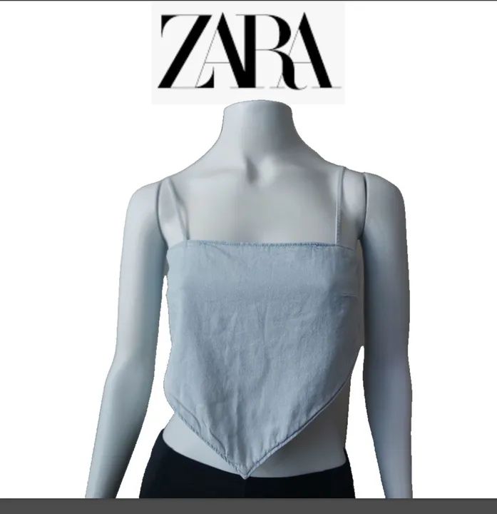 Zara cropped jeans novo
