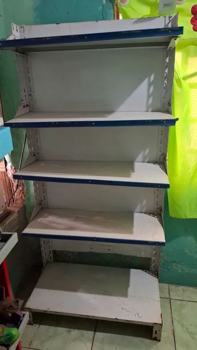 DUAS Prateleira de metal para comércio