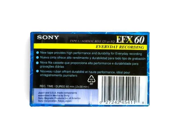 Fita Cassete Sony EFX 60 Type 1 C0131 - Foto 2