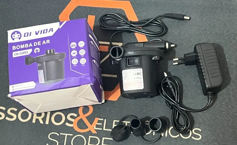 Compressor de Ar Elétrico - portátil - A Melhor Solução para Encher produtos Infláveis