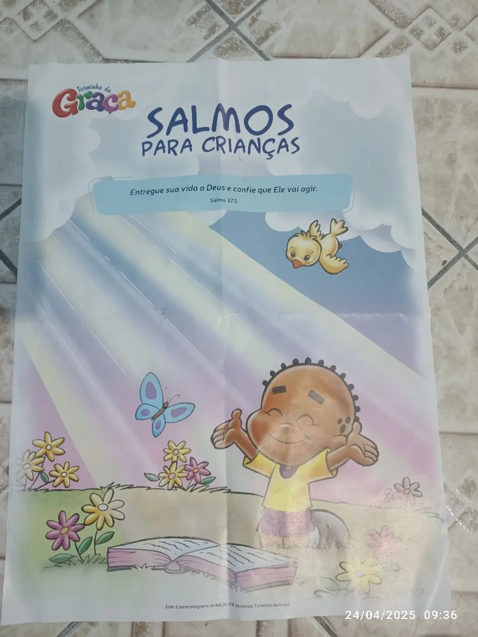 Doação ministerio infantil Poster da revista Turminha da Graça