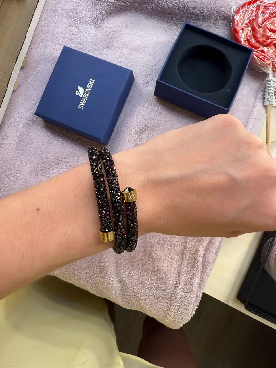 Pulseira/chocker swarovski - Foto 5