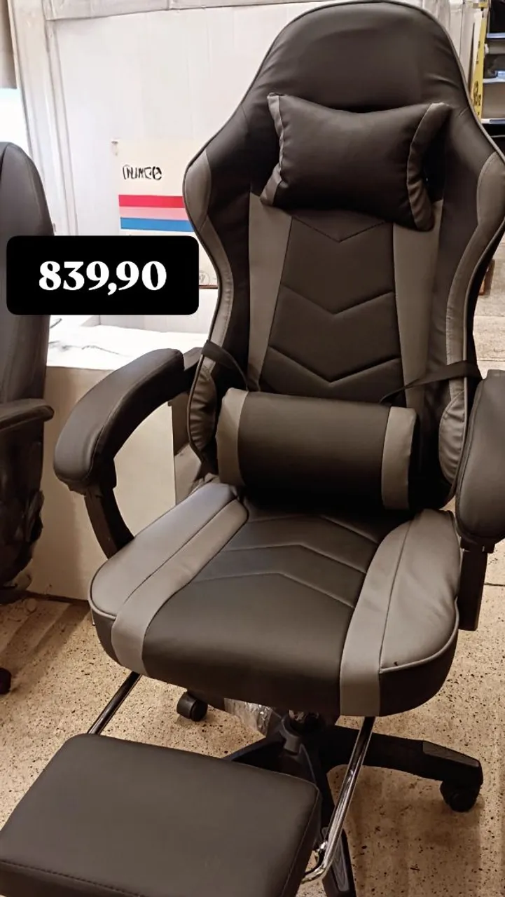 Cadeira Gamer Ergonômica com Apoio para Pés