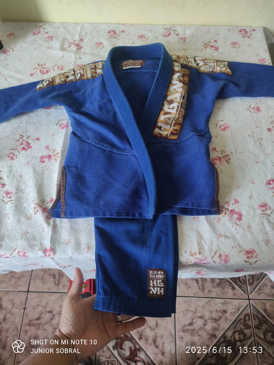 Kimono Jiu-Jitsu Infantil Azul HG - Novo