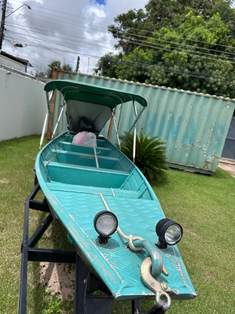 Barco de alumínio com motor 30