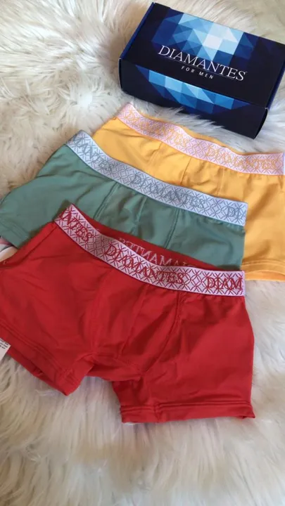 3 Cuecas Boxer Diamantes infantil tmh G