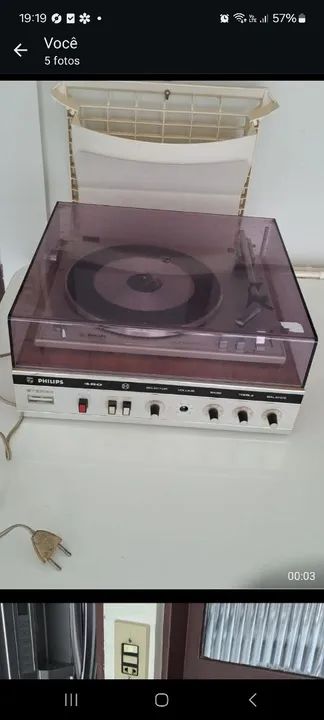 Toca-discos Philips vitrola - Foto 2