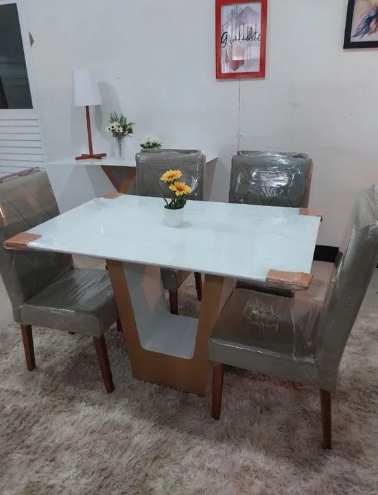 Conjunto Mesa e 4 Cadeiras P.R.O.M.O.Ç.Ã.O - Foto 4
