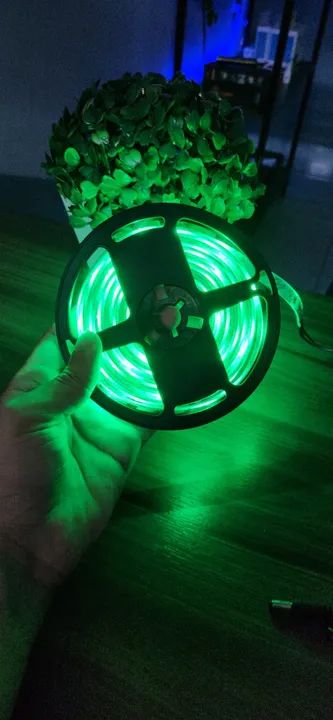 Fita Led RGB Colorida 5mt 16 Cores - Controle + Fonte 12V (5 metros, RGB - colorida) - Foto 6