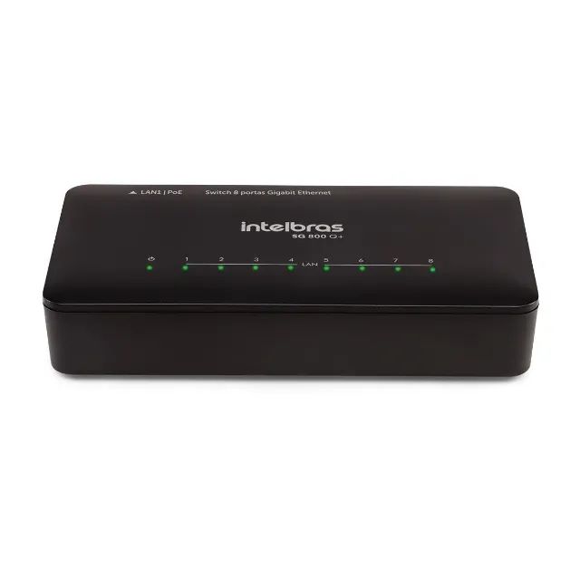Switch 8 Portas Intelbras SG 800 Q+ CKD 10/100/1000Mbps Cert.Anatel - WZetta - Foto 2