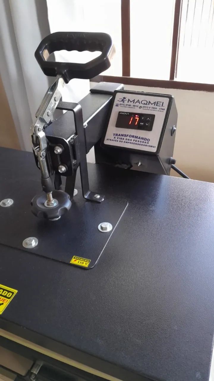 Prensa Térmica Plana Maqmei 60x40cm 110v - Seminova e em Perfeito Estado! - Foto 2