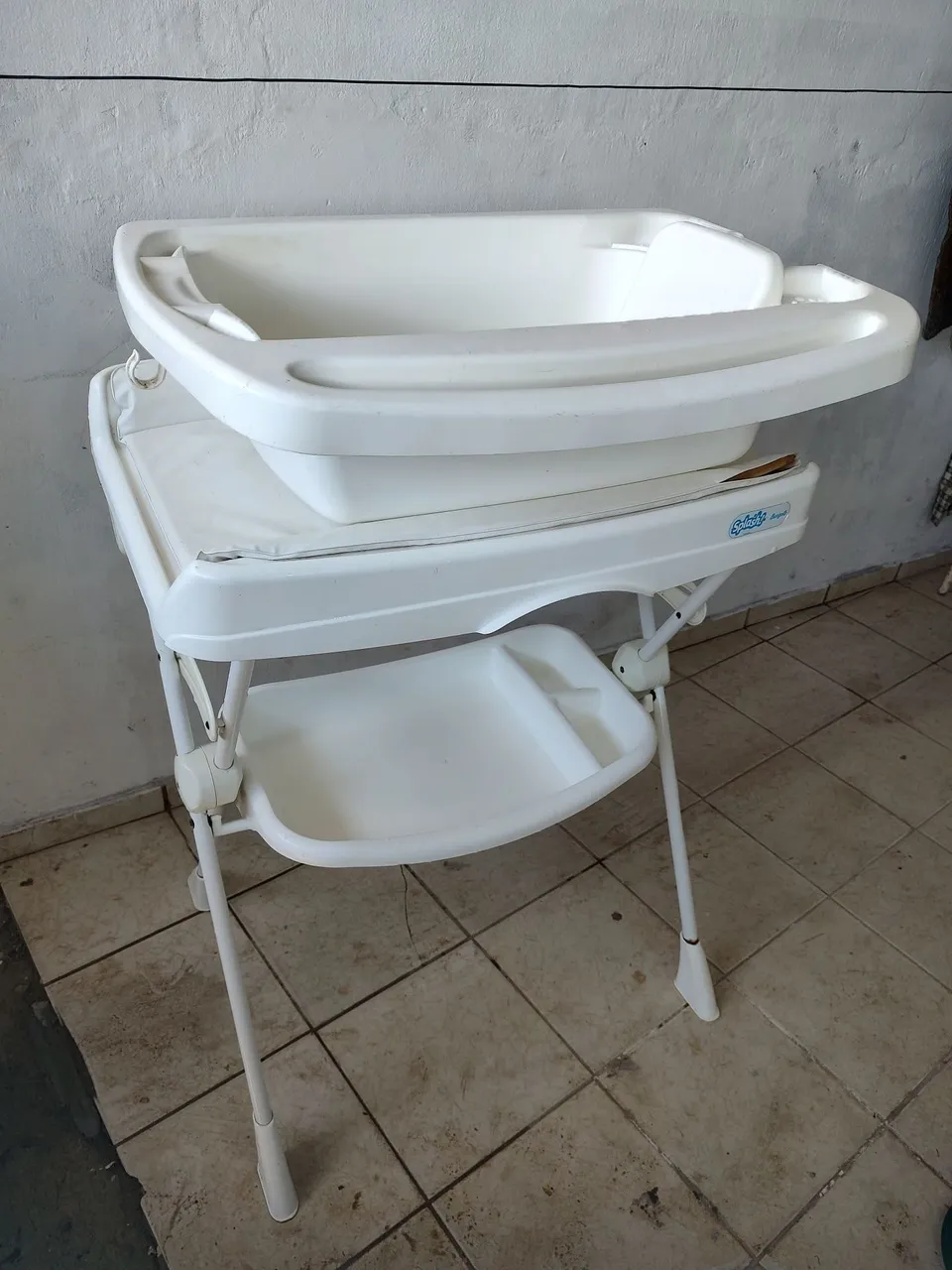 Banheira para Bebê com Trocador e Porta Objetos