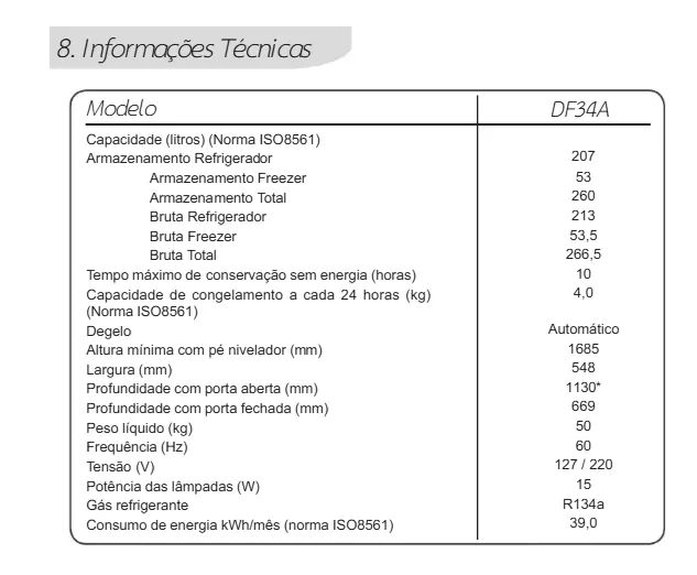 GELADEIRA ELECTROLUX DF34 FROST FREE 127V - Foto 5