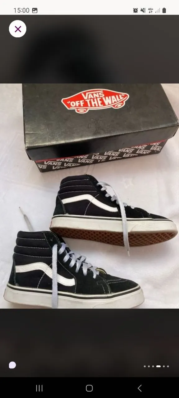 Tênis Vans Sk8-Hi Preto e Branco