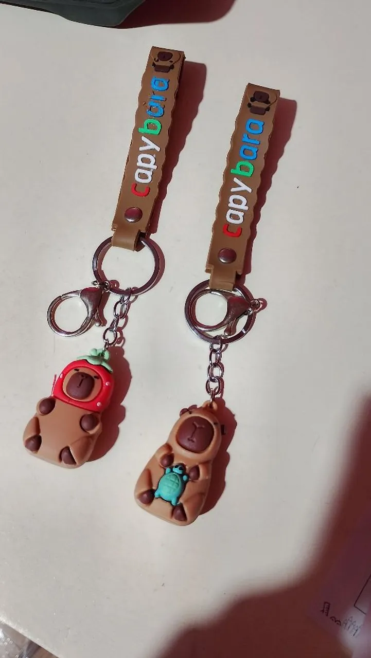Chaveiros Capybara Fofos