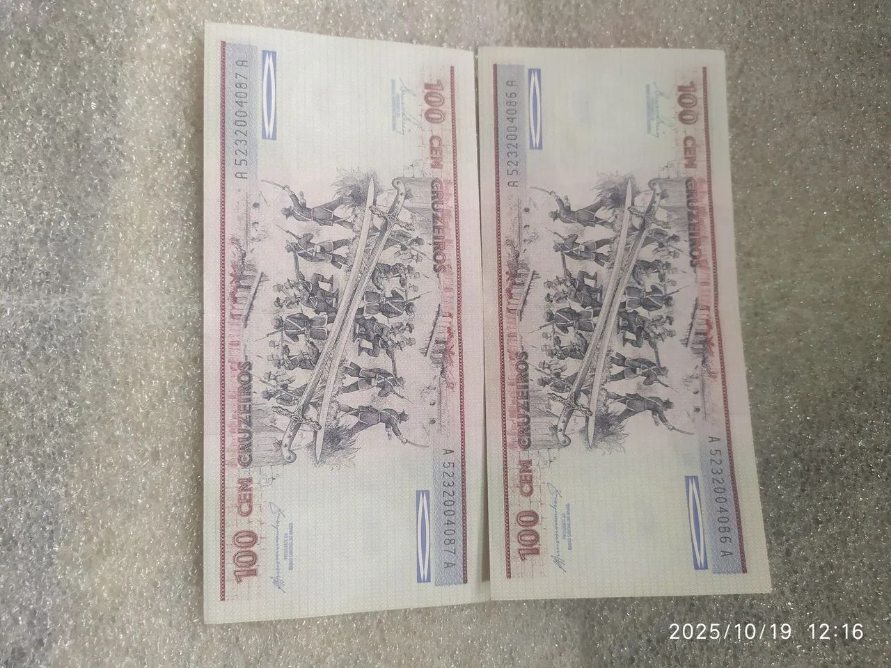 Cédulas Um Cruzeiro e 1000 cruzeiros Banco Central do Brasil - Foto 6