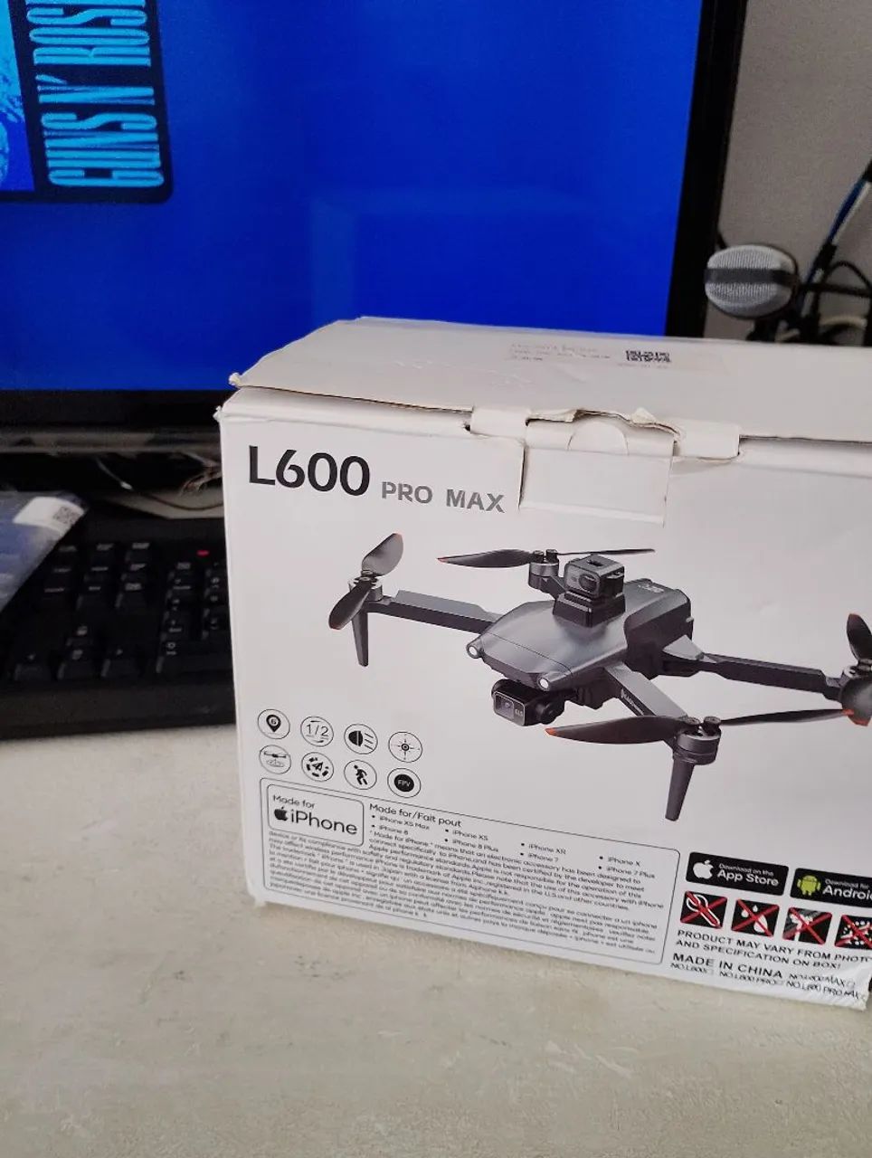 Drone L600 Pro Max gimbal 3 eixos  - Foto 2