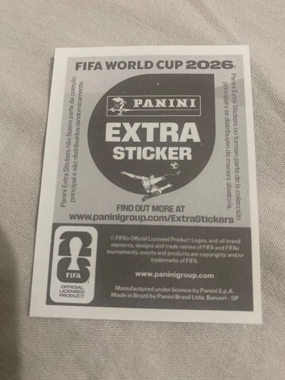 figurinha extra sticker do Messi ouro  - Foto 2