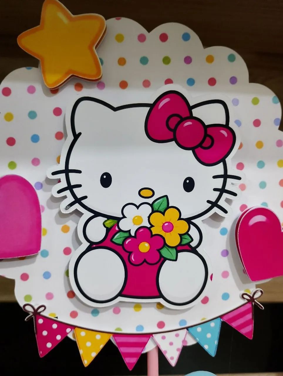 Hello Kitty centro de mesa  - Foto 4