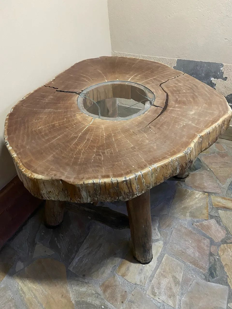 Mesa rústica 