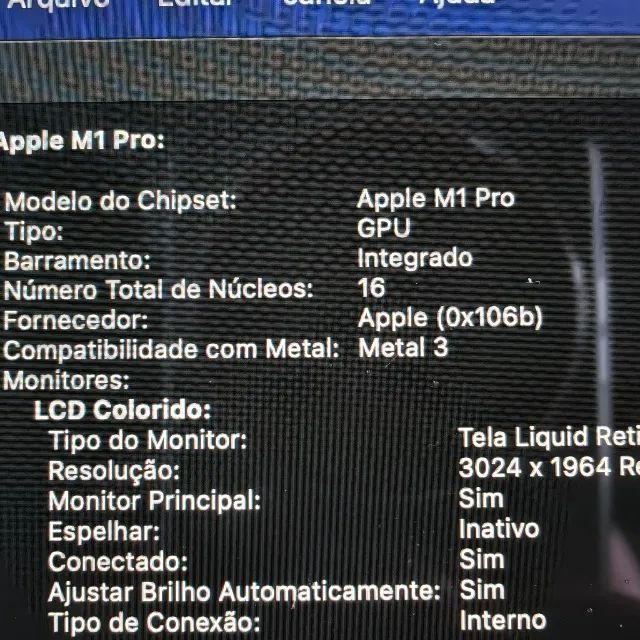 MACBOOK PRO 14 M1 PRO 16GB/1TB - 16GPU - 183 CICLOS - Foto 5