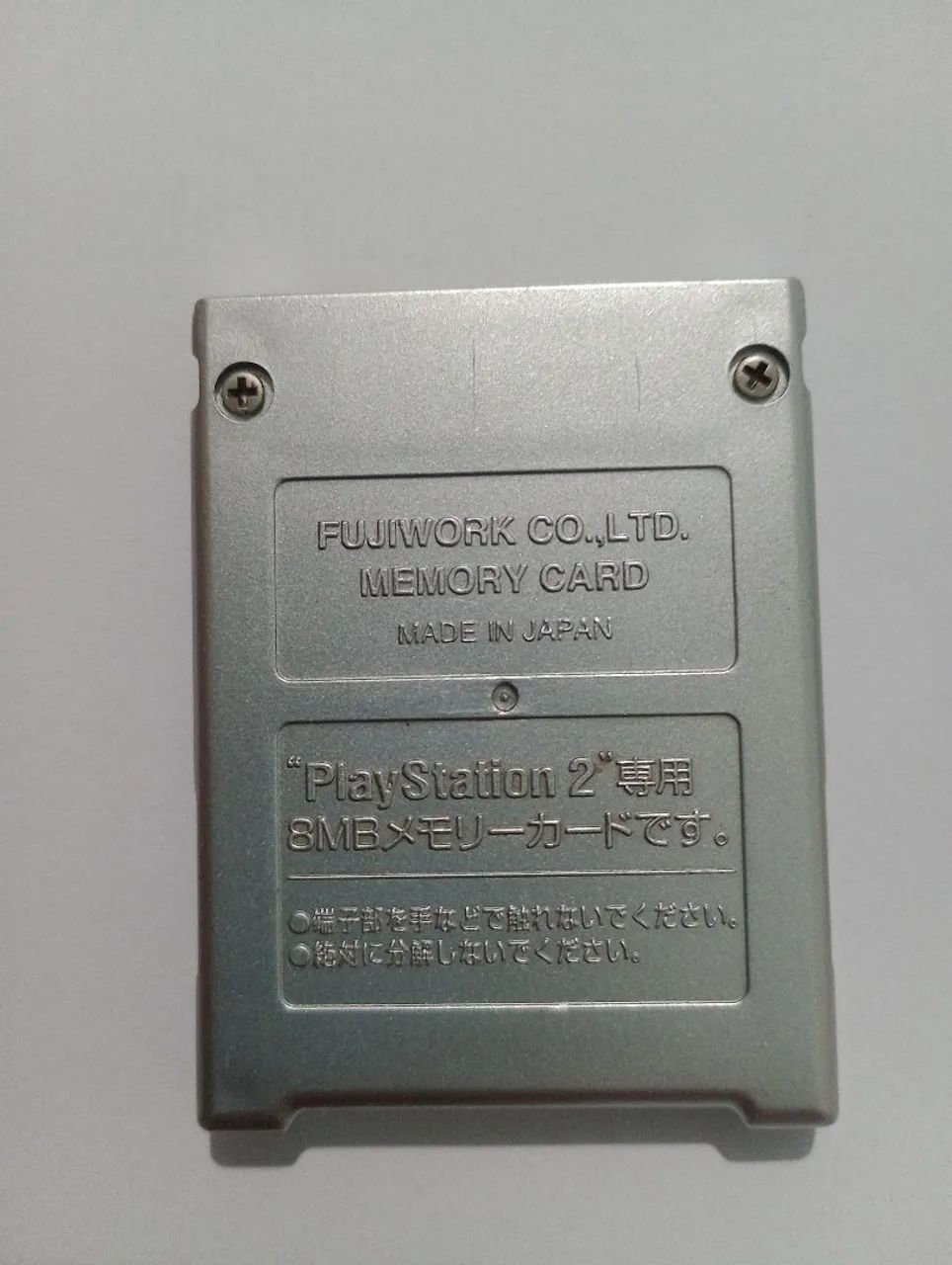 Memory Card PS2 Fujiwork Prata Original - Foto 2