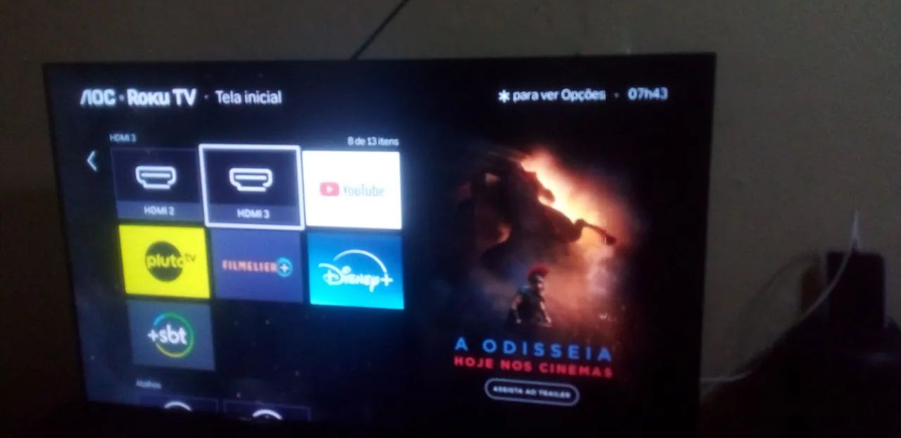 Tv A0C 43 polegadas nova apenas 5 meses de uso  - Foto 2