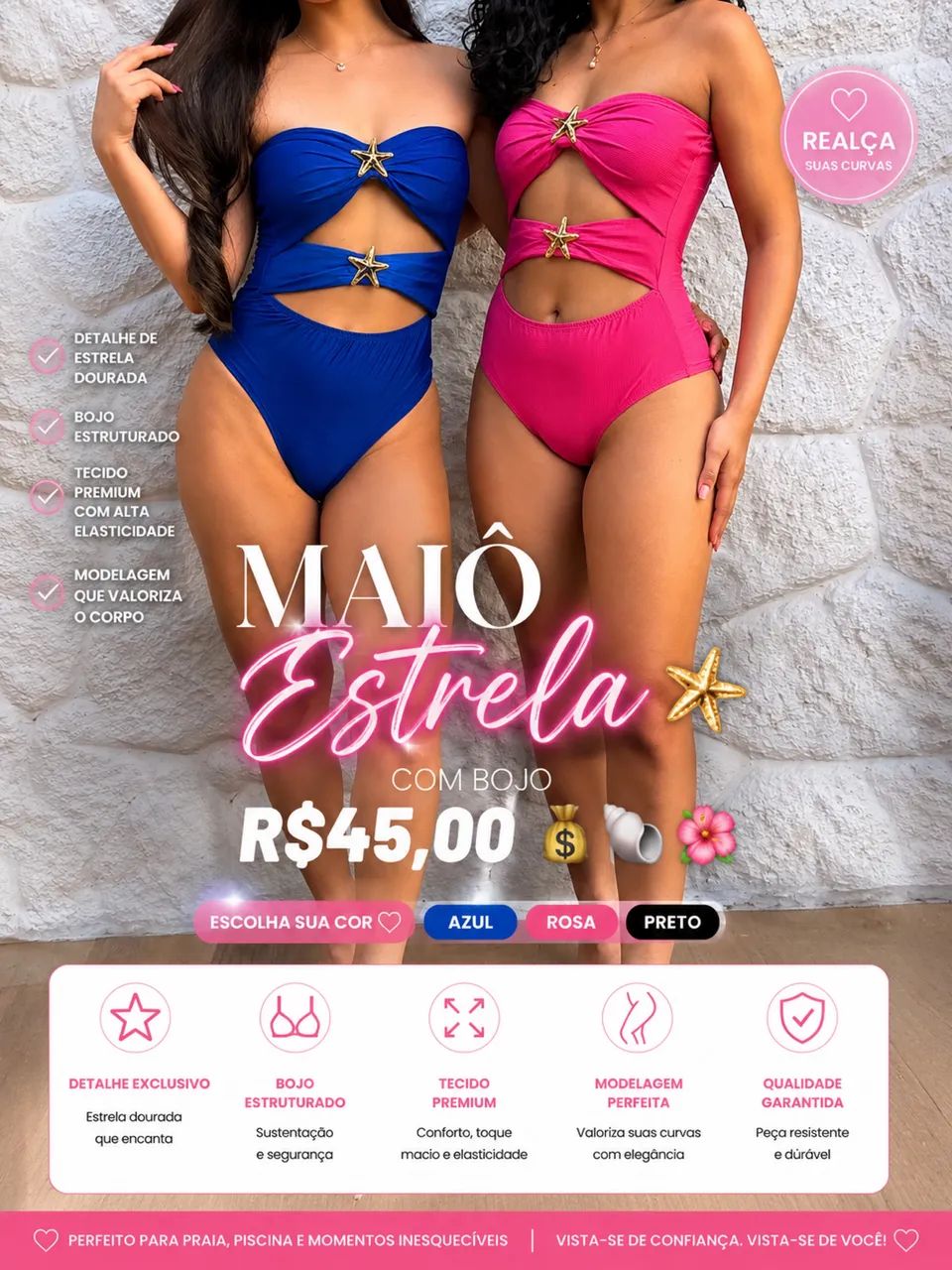 Maiô Biquine Praia - Foto 2