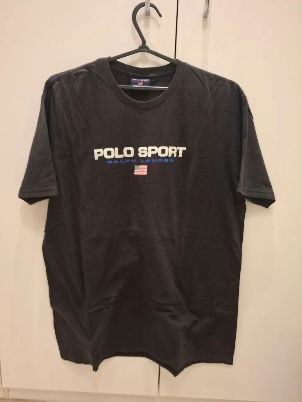 Camiseta Polo Sport Ralph Lauren, preta, vintage - Roupas