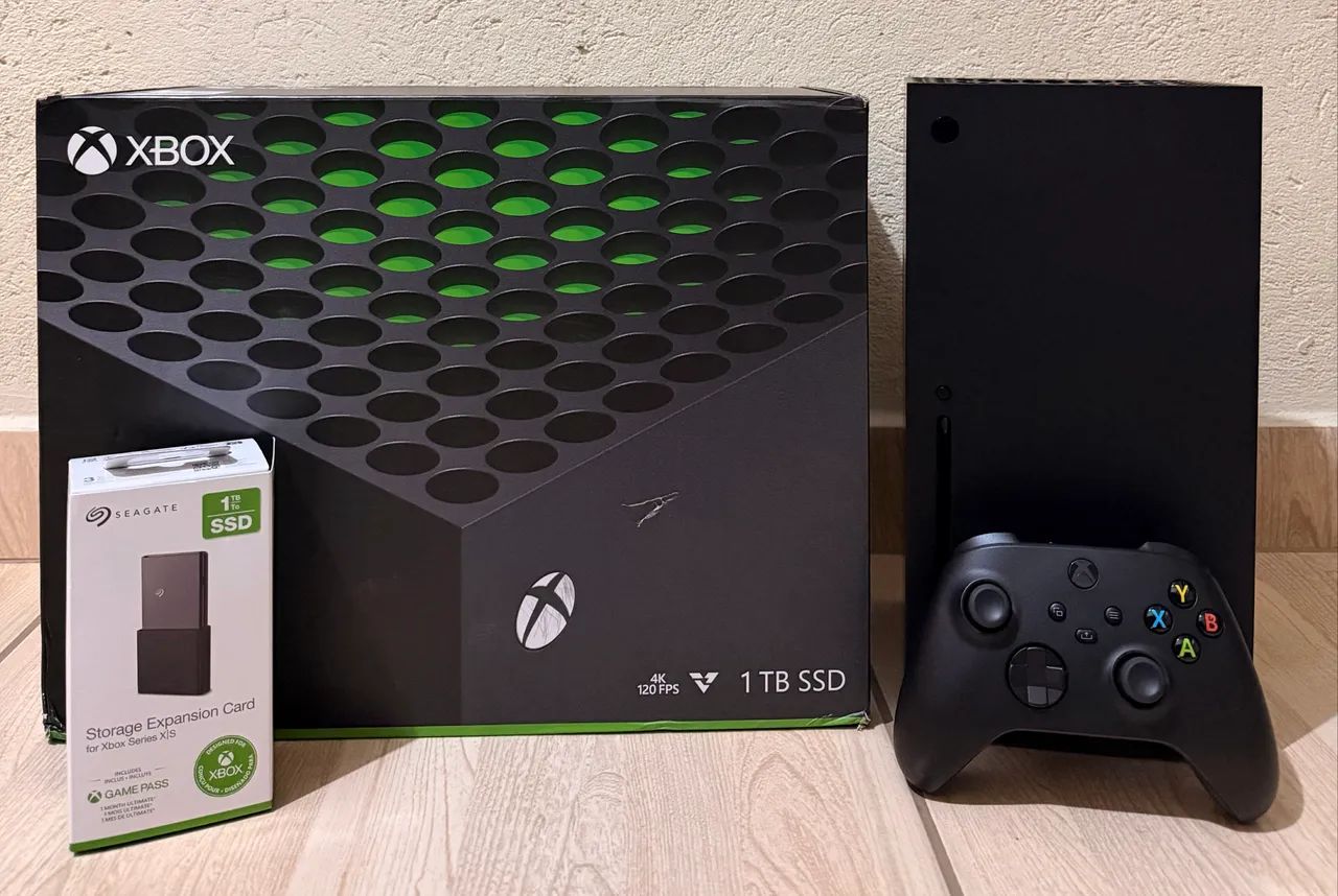 Xbox series X completo impecável zero 