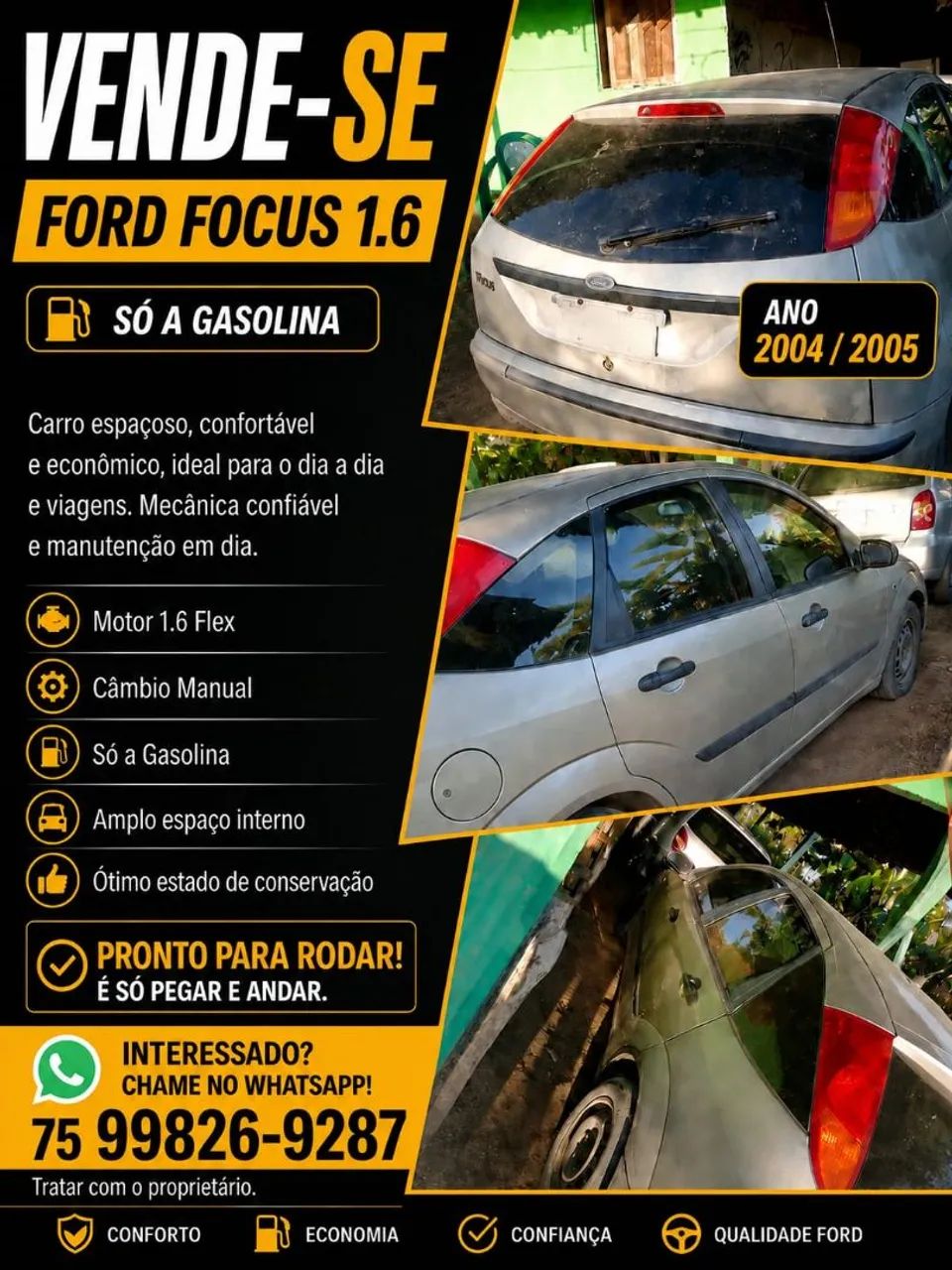 Ford Focus 1.6 S/se/se Plus Flex 8v/16v 5P 2005