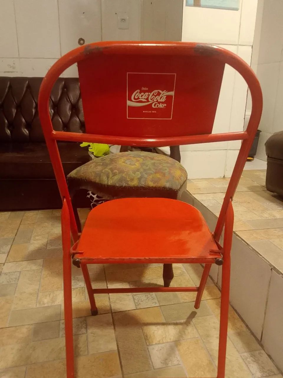 Cadeira da Coca cola antiga  - Foto 2