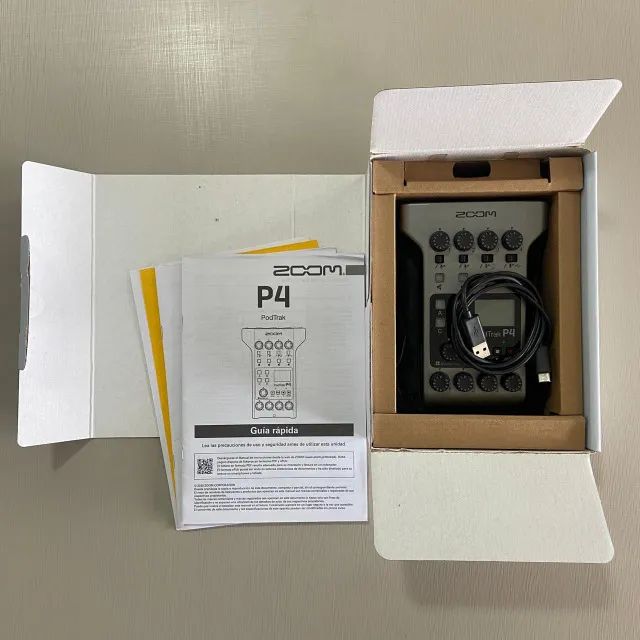 Zoom Podtrak P4 - Gravador para Podcast - Microfones e Gravadores
