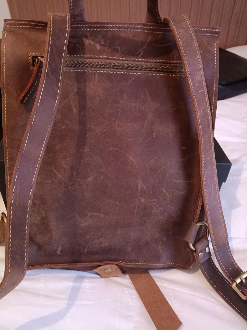Mochila de couro para notebook  - Foto 2