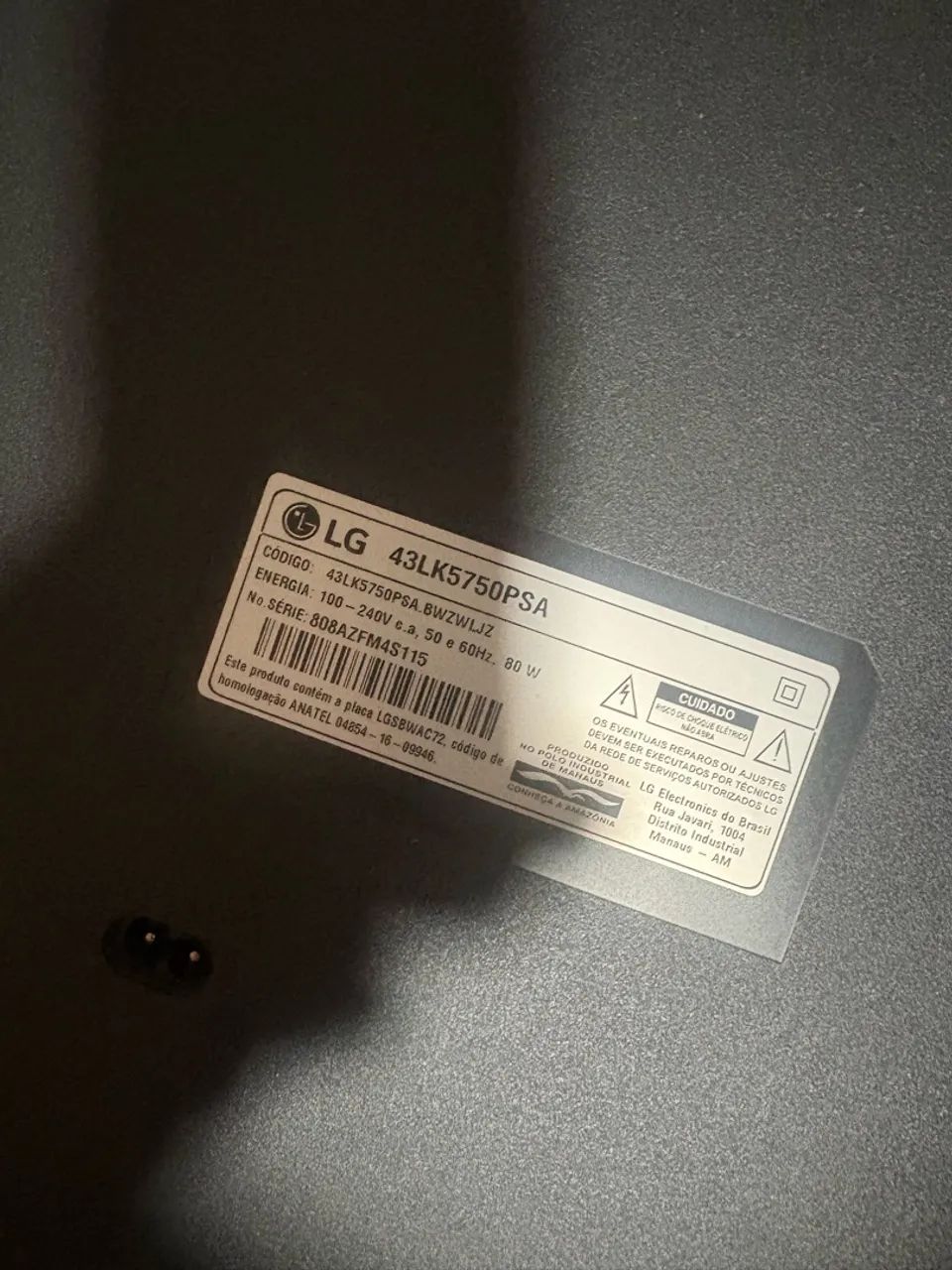 Tv LG 43 polegadas  thinq led  - Foto 2