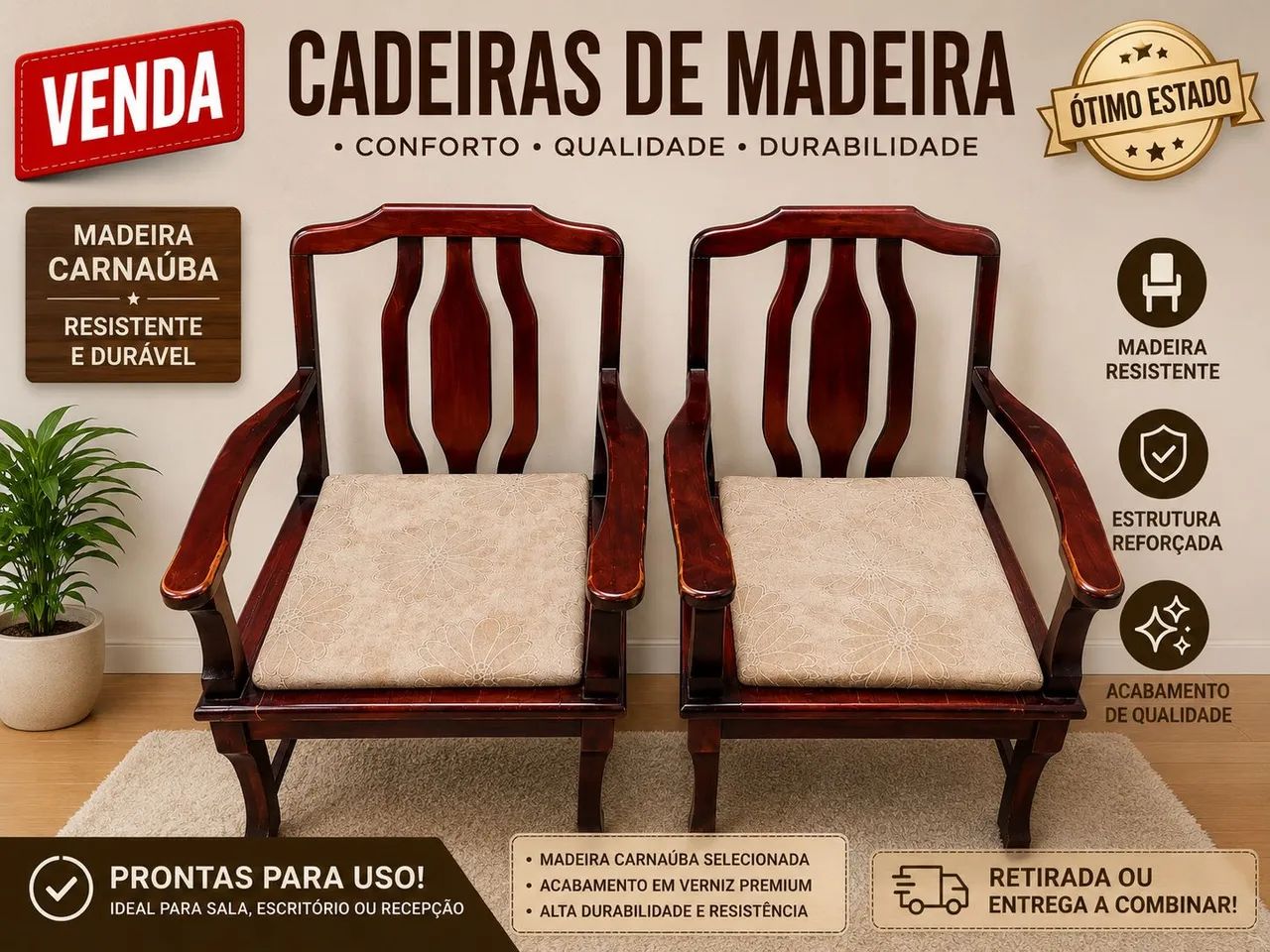 Cadeiras de carnaúba
