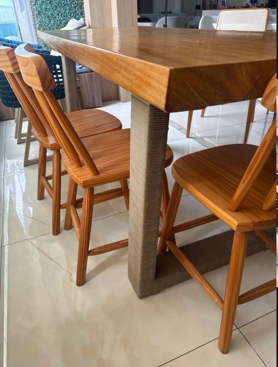Conjunto de Cadeiras de Madeira - Tok Stok - Foto 3