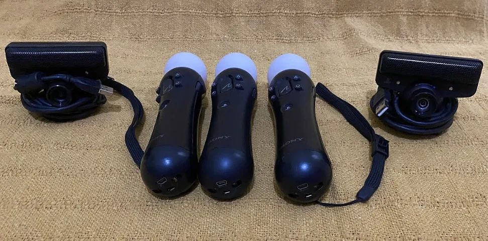 Kit 2 Câmeras PlayStation Eye + 3 Joystick Move + 4 Jogos Originais Sony Novíss, Garantia  - Foto 4