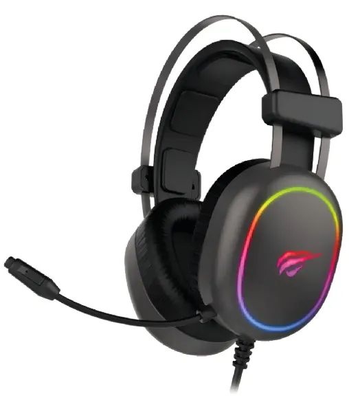 Fone de Ouvido Headset Gamer Havit H2016D RGB e Microfone