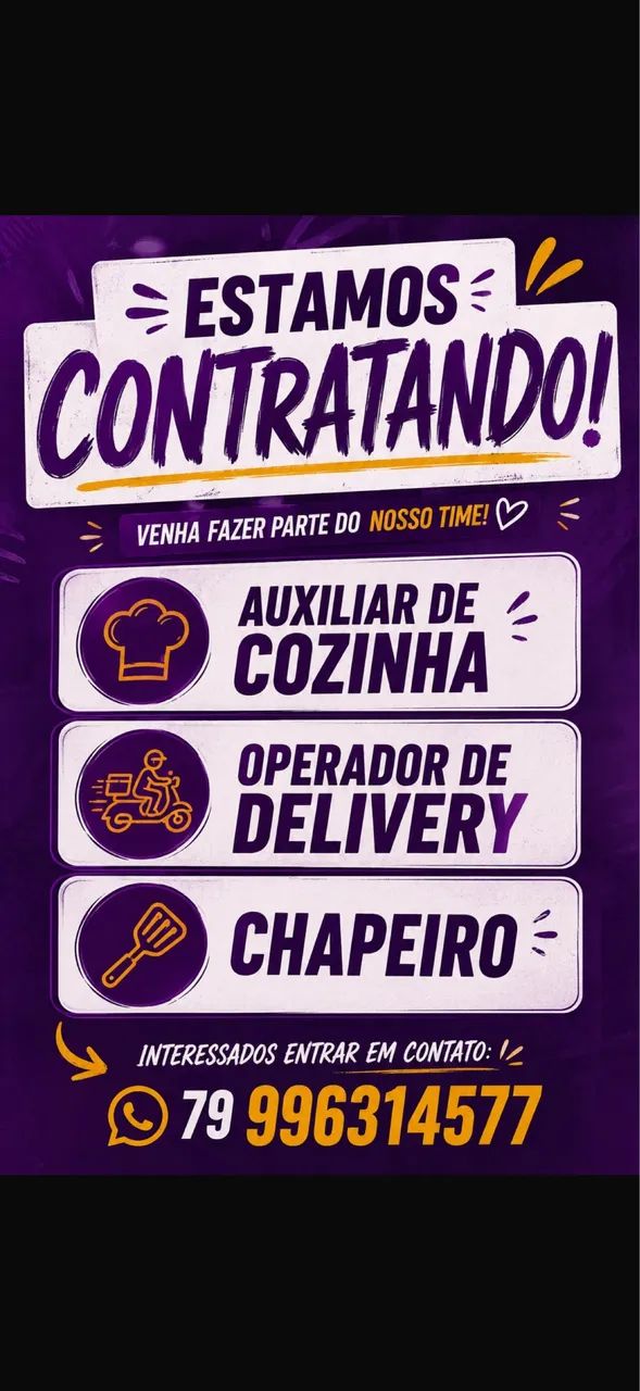 Vaga de emprego 