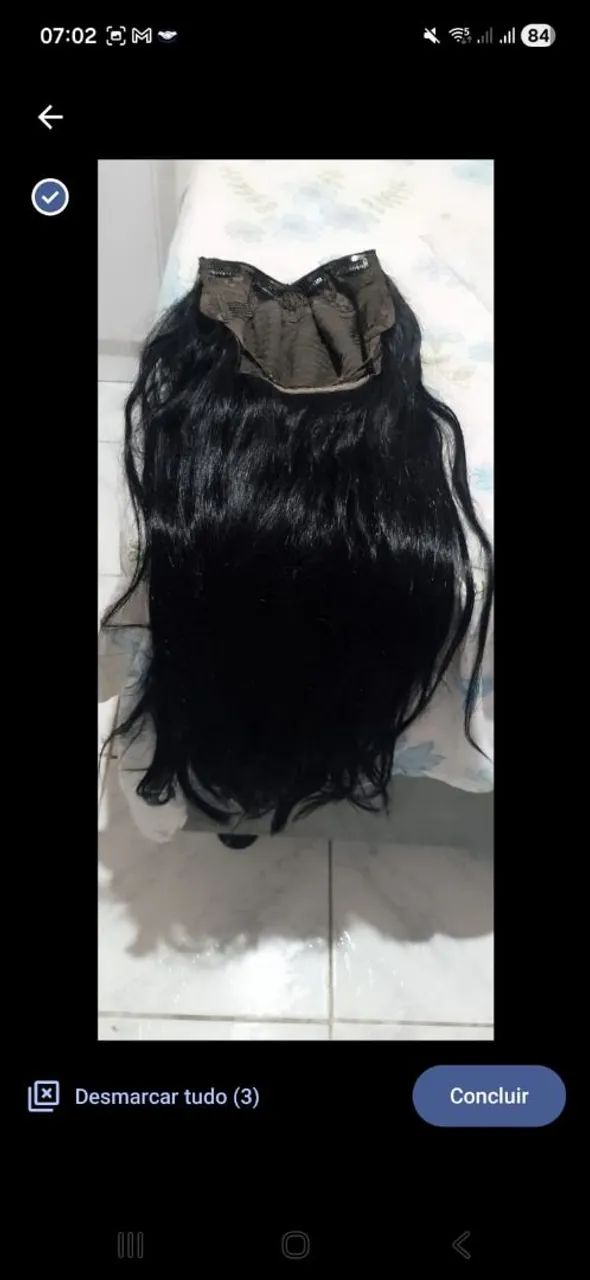 Perucas tipo v cabelo humano  - Foto 2