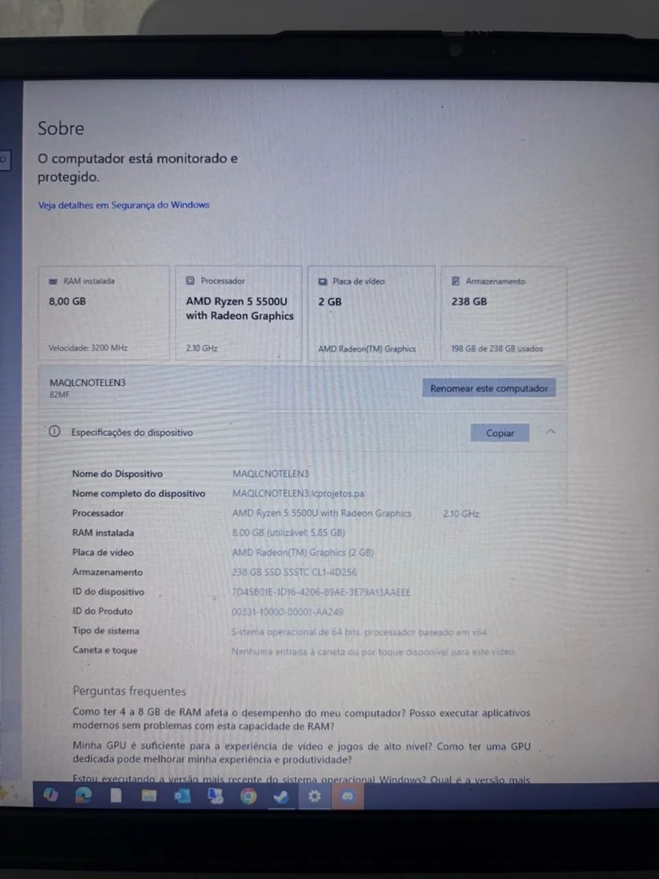 VENDO NOTEBOOK LENOVO ? R$ 2.200 - Foto 5