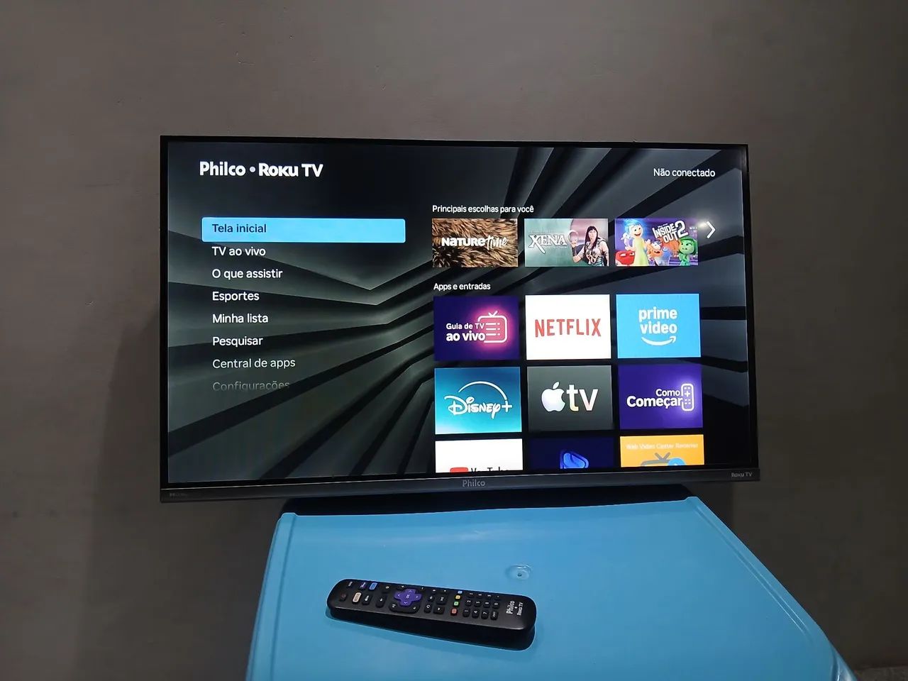 Tv 32 philco smart, bem pouco usada, estado de nova  - Foto 5