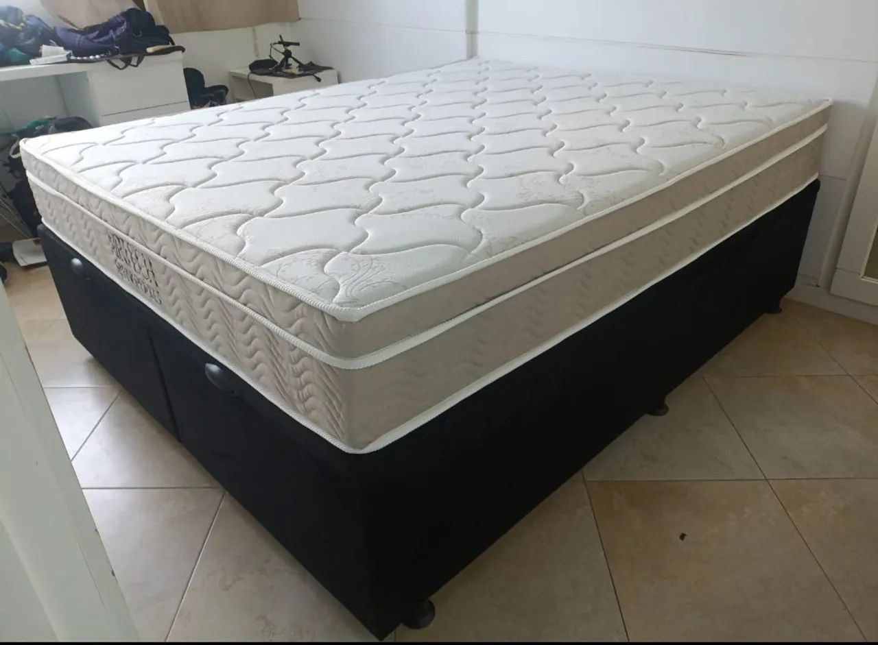 Cama box com baú Queen size pronta entrega oferta   - Foto 2