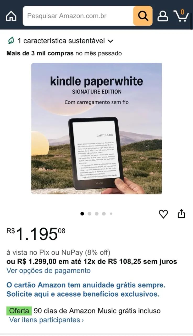 Kindle Paperwhite 12ª geração  - Foto 4