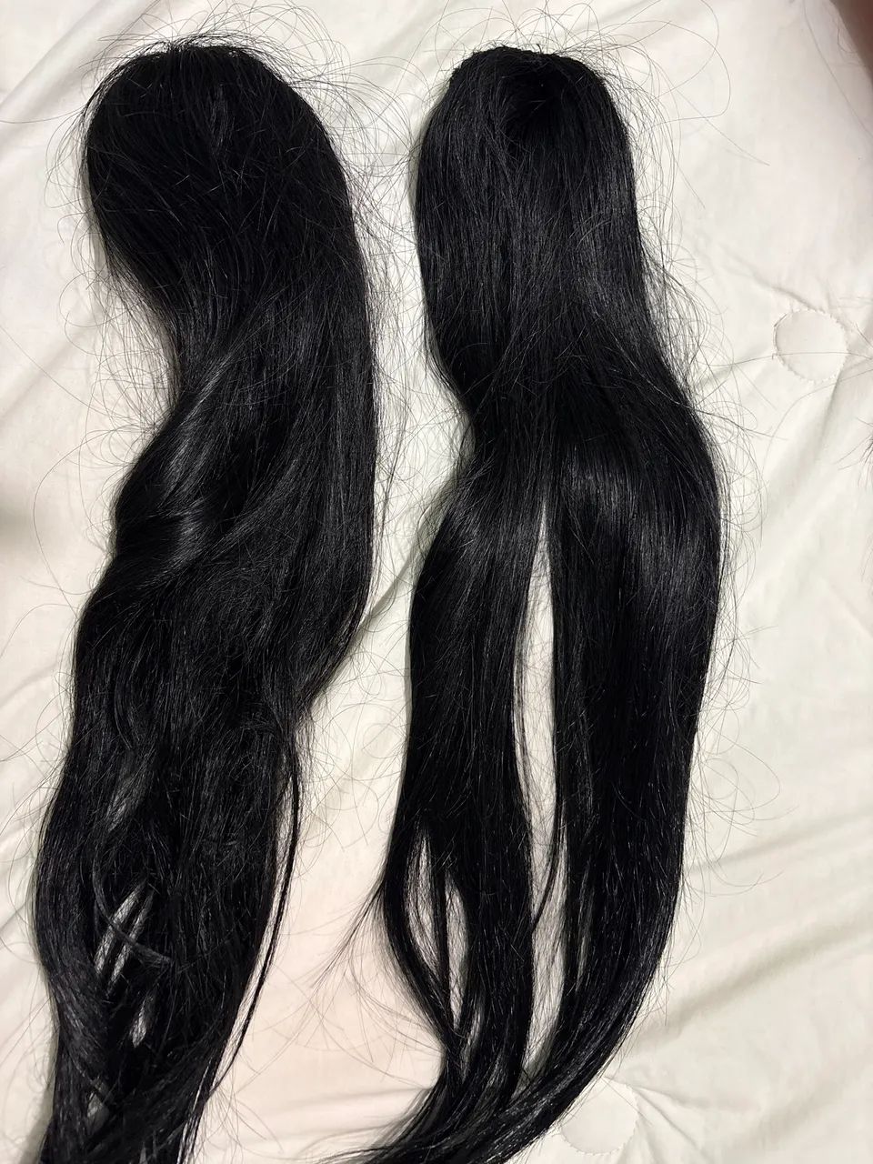 Duas faixas cabelo humano 