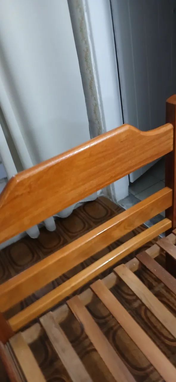 CAMA SOLTEIRO MADEIRA MACIÇA - Foto 3